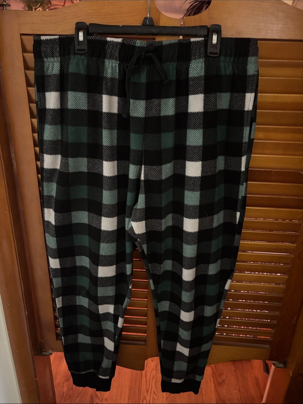 Falls Creek Green and Black Buffalo Plaid Lounge Pants